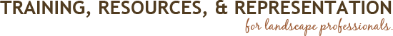Training, Resources, and Representation for Landscape Professionals